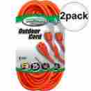 0298922 02307 Coleman Cable 2 Pk 2pk 25 16 3 Indoor Outdoor Extension Cord New 029892023072