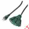 04314me Ho Wah Gentin Kintron Sdnbhd Outdoor Extension Cord Green Triple Tap 8-ft 052088032930