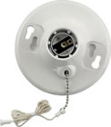 08827-cw1 Leviton Plastic Pull Chain Lampholder Single Circuit Med 078477103104