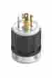 162-07411 Leviton Mfg Co Inc Locking Plug Nylon Indust Blk Clear 078477829691