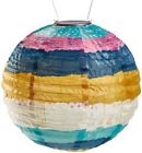 31595 Allsop Home Garden Celestial Soji Round Nylon Solar Lantern