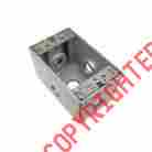6019868 36140 Morris Products 2.63 Weatherproof Boxes In Gray With 5 Outlet Holes 601986361408