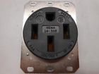 Nema14-50r 4wire -22k5 Flush Hbl9450a 3pole 125 Mount 50amp Hubbell 250v Nos