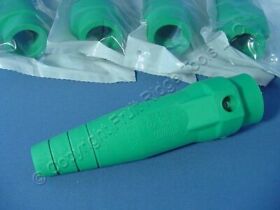 18sdm-14g 5 Leviton Green 18 Series Male Cam Plug Connector Insulating Sleeves