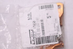 557.1560 5-pk Winzer Wire End Lugs 1 Awg 1/4inch