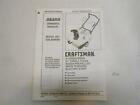 536.884680 Manual Owners 3 Model Nos Craftsman -22m6