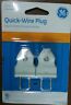 4305-72w5 54267 Jasco Products Company Ge Amp Quick Wire Plug White Easy
