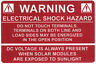 596-00232 Hellermanntyton Solar Label Warning Electrical Shock Hazard Dc 089306331919