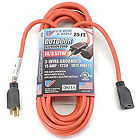 63025 Cable Wire Three Conductor Orange Extension Cord 044882425551