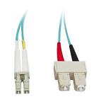 Lcsc-31020 639266673163 Fiber Optic Cable Duplex Multimode Aqua