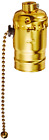 7092 Leviton Metal Pull Chain Socket Pk 733353459774