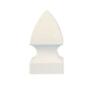 Gf655 898136000816 Classy Caps Gothic Pvc Post Cap White