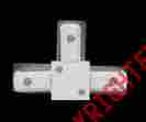 92416 The Renovators Supply Track Lighting White Metal T Connector 2 Conductor 096962403362