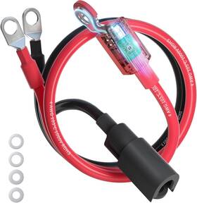 Jda-l04300 Ampeak 4 Awg Battery Cable 1ft Anti-spark Wire Waterproof Inverter Ca