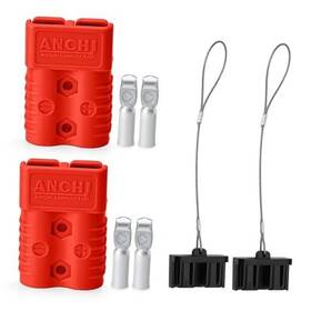 Style3 Anchianchi Brg013 175 Amp Power Quick Disconnect Connector 600 V 1/0 Awg 2pc Red