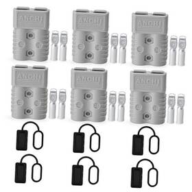 Style1 Anchianchi Brg025 175 Amp Power Quick Disconnect Connector 600 V 1/0 Awg 6pc Grey