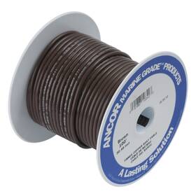 102210 Ancor 091887103427 Tinned Copper Wire 16 Awg 1mm2 Brown - 100ft