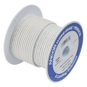 111702 Ancor 091887110135 Electrical Tinned Copper Battery Cable 8-gauge White 25-feet