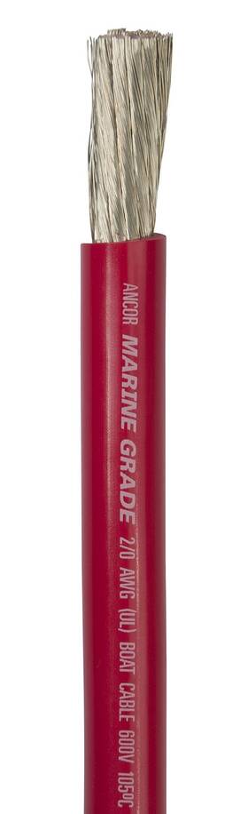 117510 Ancor Marine Grade Tinned Copper Battery Cable 2/0 Awg 62mm2 Red -