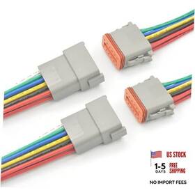 Atmlcoer Alc012 013 014 Deutsch Dt 12 Pin Connector Way Automotive Waterproof 2 Pairs