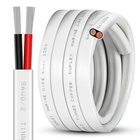 Wire-8-30 Atxxscd 8 Gauge Marine Wire 30ft Tinned Copper Duplex Boat Rv Camper Automotive Outdoor