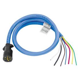 54006-010 Bargman Wiring Connector 7-way Trailer End 8 Ft. Length Wire