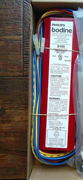 B100elc Bodine B100/b100elc New Philips Fluorescent Emergency Ballast