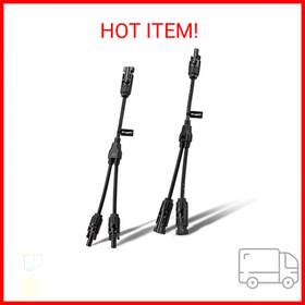 Mc3-mc4 Bougerv Solar Connectors Y Branch Parallel Adapter Cable Wire Plug Tool Kit For