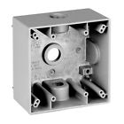 Boxes 031857143503 Box 3 Grey 14350 Electric " 2 2-gang Hole Outlet 1 Sigma