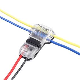 Brightfour Bf-t2b-p90 Low Voltage T Tap Connectors - 14-18 Awg No Wire Stripping 3 Way