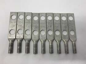 9-burndy Burndy Ya4c2n 4 Awg Cu Compression 2-hole 1/2 Inch Stud Long Barrel No Box