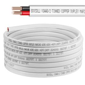 Bxxsdll 721410429211 4-10 Gauge Tinned Copper Marine Wire Duplex Cable Waterproof Rv Boat Solar Ca