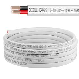 Bxxsdll 721410429228 10 Gauge Duplex Wire 10/2 Tinned Copper Electrical Cable Waterproof Ofc Oxyge