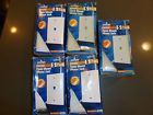 C-0249-w C0249 Almond Flush Gang Wallplate White Phone Mount 5 Pack Leviton Single