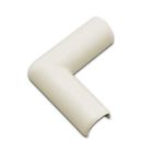 C6 Wiremold Legrand Plastic Flat Elbow Cord Cover Ivory 086698841224