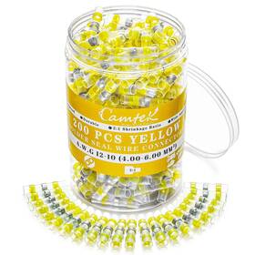 Camtek-178 Camtek 884017790860 12-10 Awg Wire Splice Connectors 200pcs Yellow Solder Seal