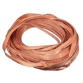 Cgjiogujio 713721764860 10ft 11mm Flat Copper Braid Cable Bare Wire Ground Lead