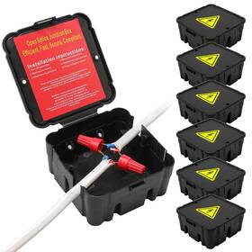 Cichkely 630456180379 Open Splice Junction Box 6 Pack One-piece Box. Repair