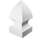 Gf644 Classy Caps Gothic Pvc 2 Piece Post Cap With White Finish