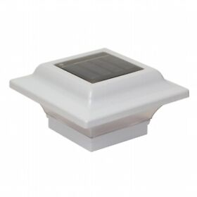 Sl082w Classy Caps Mfg Inc 2.5x2.5 White Aluminum Imperial Solar Post Cap