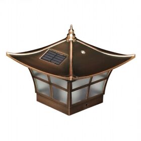 Sl094 Classy Caps Mfg Inc 4x4 Copper Plated Ambience Solar Post Cap