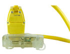 14880226-6 Coleman Cable 2foot Right Angle Lighted Tri Tap Cord