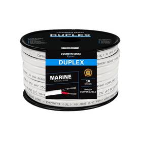 Common Sense Marine Mw10-2-rdbk-60 10 Gauge 2 Conductor Wire 60 Ft Duplex Flat Grade Tinned Copp