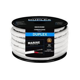 Common Sense Marine Mw10-2r-rdbk-18 10 Gauge 2 Conductor Wire - 18 Ft Duplex Round Tinned Copper Oxygen-free