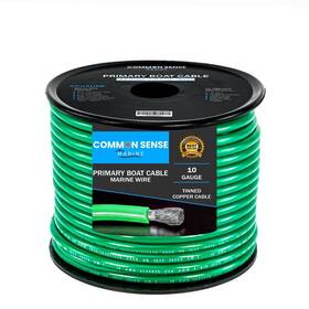 Mw10-gr-20 Common Sense Marine 10 Gauge Primary Boat Cable - 20 Ft Wire Tinned Oxygen-free Copper Awg U