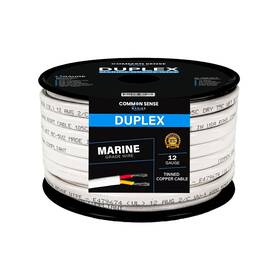 Mw12-2-30 Common Sense Marine 12 Gauge 2 Conductor Wire - 30 Ft Duplex Flat Grade Tinned