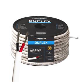 Mw14-2r-rdbk-50 Common Sense Marine 14 Gauge 2 Conductor Wire - 50 Ft Duplex Round Tinned Copper Oxygen-free