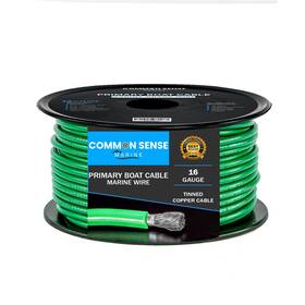 Mw16-gr-60 Common Sense Marine 16 Gauge Primary Boat Cable - 60 Ft Grade Wire Tinned Oxygen-free Copp