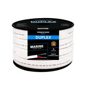 Mw4-2-rdbk-18 Common Sense Marine 4 Gauge 2 Conductor Wire - 18 Ft Duplex Flat Grade Tinned