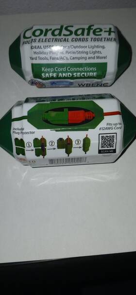 Cordsafe 810229020228 New Electrical Cord Connector X 2